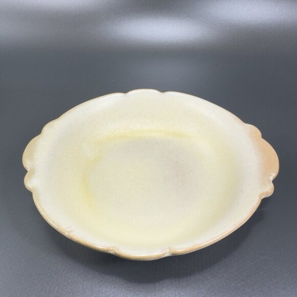 Vintage Frankoma Pottery Dish‎ Bowl With Handles 40B USA Pottery Hand Made Tray